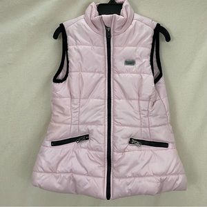 Pale pink Calvin Klein little girl puffer vest